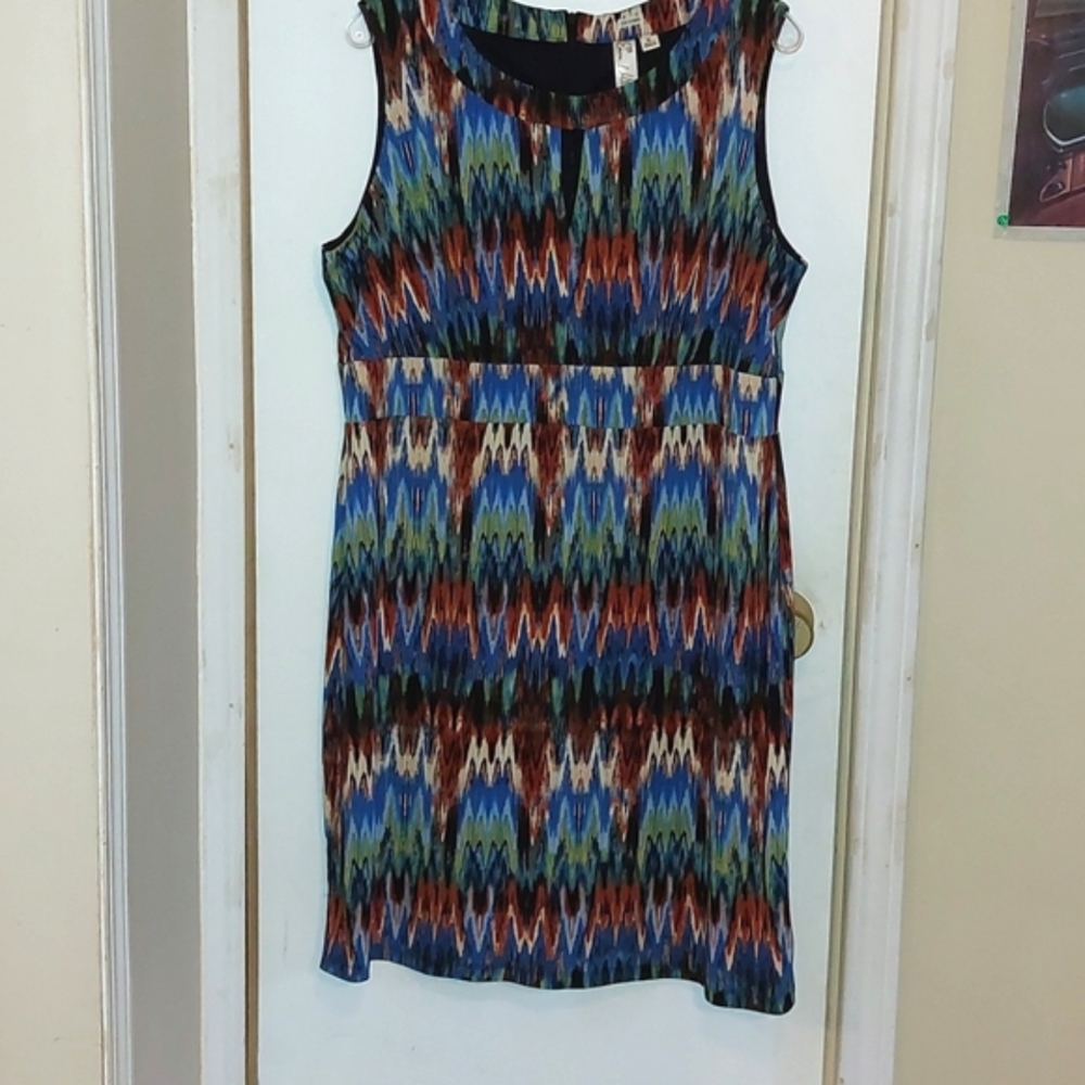 Women's  Multicolor Dress, Emma & Michelle size XL